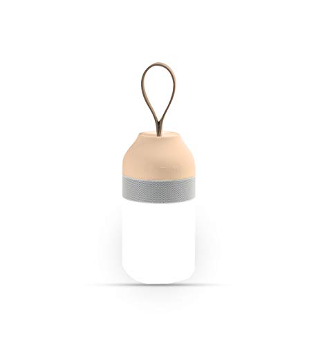 Aron Light Bali Enceinte Bluetooth, Beige, Blanc