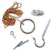 Tiki Toss Original Hook and Ring Game Essentials- Includes Hook, Ring, Mounting Screws, and Thread - Thumbnail 3