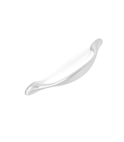 BirdRock Home Decorative Oval Handle Pull | Brushed Nickel | 25 Pack | 3.75 Inch Kitchen Cupboard Furniture Cabinet Hardware Drawer Dresser Pull