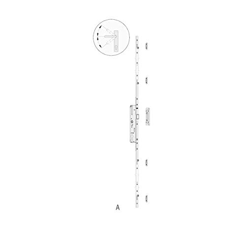 EcoLine Nebentür - Nebeneingangstür - Tür - 2-Fach, 1/3 Glas, 2/3 Füllung, außenöffnend innen: weiß/außen: Nussbaum BxH… – Bild 4
