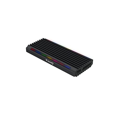 Monkey Ladder M.2 NGFF/NVMe Shinobi SSD-Gehäuse (USB 3.1 Gen2 10 Gbit/s), RGB Schwarz