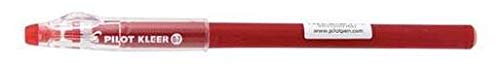 PILOTPenna A Sfera Cancellabile Kleer Colore Rosso-Punta 0,7 Mm, Multicolore, 4902505523663