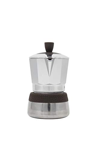 PEDRINI MyMoka Kaffeemaschine für Induktionskochfeld, 2-Tassen-Format, Espressokocher Moka taubengraue Farbe, Stahl… – Bild 6