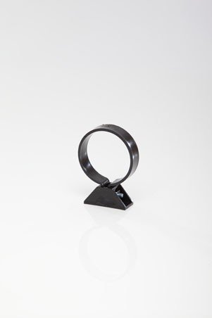 Avasee Pipe Clip and Backplate for 68mm Round Downpipe (Pack of 2) - Brown