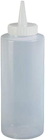 Update International Sbc-32W Squeeze Bottle, 32 Oz, Wide Mouth, Clear, (6/Pack)