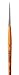 da Vinci Watercolor Series 1520 Paint Brush, Round Pure Red Sable with Short Brown Lacquered Handle, Size 1