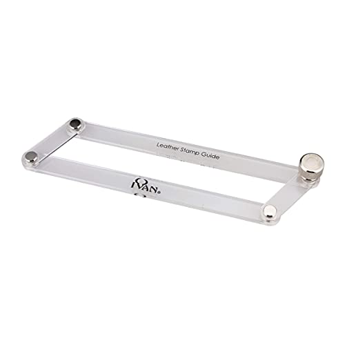 Alphabet Leather Stamp Guide, Adjustable Leather Stamping Tool Holds 2D