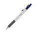 TUL BP3 Ballpoint, Retractable, Medium Point, 1.0 mm, Silver Barrel, Blue Ink, Pack Of 12