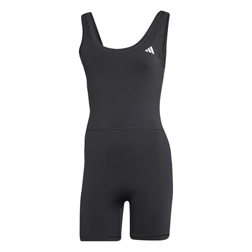 adidas Damen Optime Essentials Workout Onesie Track Suit, black, XS
