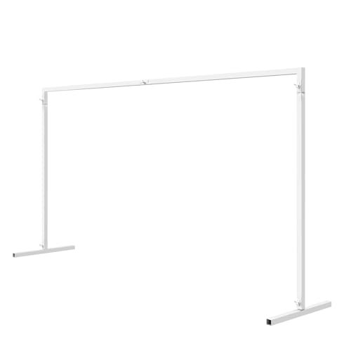 Lemoeyes 6.6 Ft Square Metal Table Arch Garden Arbor for Garden Indoor and Outdoor, Backdrop Stand Balloon Arch Frame for Event Party Decoration, White, Supports Up to 22lbs, Easy Assembly