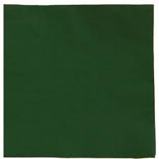 Thali Outlet - 125 x Deep Green 2 Ply 33cm 4 Fold Paper Napkins Tissue Serviettes for Birthdays Weddings Parties All Occasions