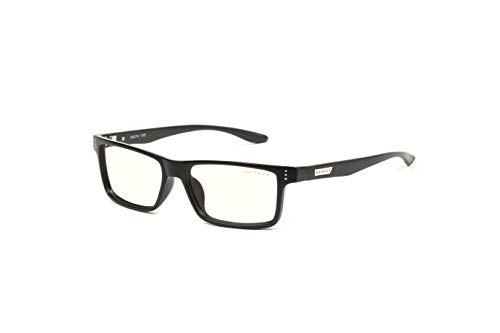 Gunnar Optiks Gunnar Gaming and Computer Eyewear/Cruz, Onyx Frame, Clear Tint – Patented Lens, Reduce Digital Eye Strain, Block 35% of Harmful Blue Light – Not Machine Specific
