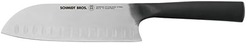Hudson Home Schmidt Brothers Cutlery, SCASA07, #6 Carbon  7" santoku,Black