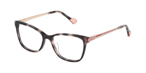 Yalea Gafas DE Vista, Shiny Brown/Beige Havana, 51/16/135 para Mujer