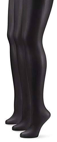 Nur Die Women's Transparent Tights (Pack of 3), Black (Schwarz 094), 44 (Talla produttore: M)