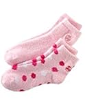 Earth Therapeutics, 2-pk. Aloe-Infused Socks, Pink Polka Dot & Solid