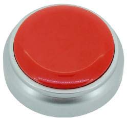 Voice Recorder Button 30S, Recordable Talking Button with Good Sound Quality, Record Sound Button for Gift Toys Educationï¼ŒSurprise-Record(Red+Silver)