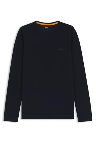 BOSS Mens Tempesto Embroidered-Logo T-Shirt in a Cotton Blend