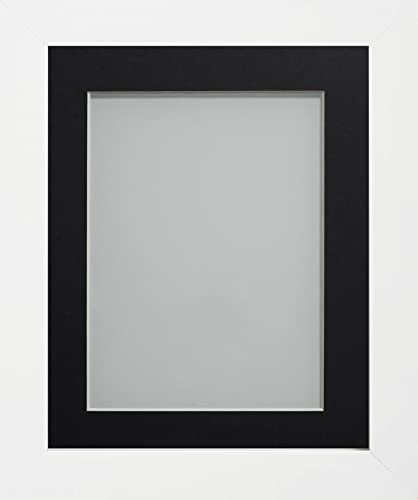 Frame Company Candy Range White Picture Photo Frames with Mount*Choice of Colours*