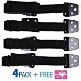 Furniture Straps - TV Safety Straps - Dresser Anchoring Kit - Furniture Anchors for Baby Proofing - Wall Anchor - Child Proof - Secure Furniture - Anti Tip Furniture Kit - METAL - 4 PACK – Gift Bonus