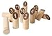 BEX Number Kubb Garden Games - 13 Pieces with Carry Bag | Throwing Games for Families, Kids & Adults | Outdoor, Summer Parties or Beach Games | Traditional Regulation Size Viking Chess | Rubber Wood