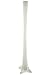 CYS® Glass 24 Inches Eiffel Tower Vases in Various Colors, Pack of 6 pcs (White)