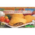 Jamaican Style Patties, Baked (Beefy Cheese), individually Wrapped Patties (10)
