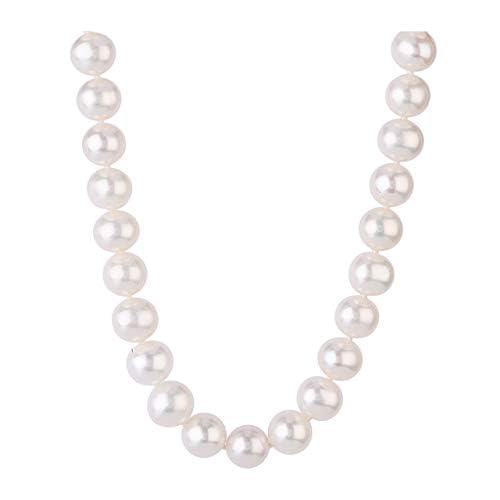 Treasure Bay Stunning 8-9mm Natural White Freshwater Pearl Necklace For Women and Girls (44) — image 1
