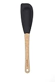 Epicurean Silicone Series Utensils, Large Spatula, Natural With Black