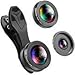 Phone Camera Lens,3 in 1 Phone Lens,0.36X Super Wide Angle Lens+15X Macro Lens+230&deg;Fisheye Lens 3 in 1 HD Cell Phone Camera Lens Kit for iPhone X/8/8Plus/7/7 Plus/6s/6/5, Samsung and Most Smartphones primary