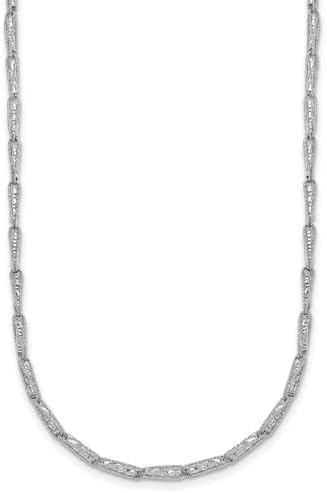Amazon.com: 18 to 26 Inch 4mm Diamond-Cut Ice Link Chain in