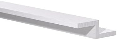 Orange Aluminum - Aluminum Z Bar – Double Angle, Sharp Corner ZChannel Profile – Metal Zbar Rail Extrusion Hardware for Trims, Structural Mounting and More (1/2" H x 3/4" W x 1/8" Thick),6ft - 5 Pack