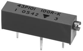 VISHAY SPECTROL043P102 - TRIMMER, POTENTIOMETER, 1KOHM 20TURN THRU HOLE