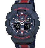 G-Shock GA-100MC Cloth Band Classic Series Men's Luxury Watch - Blue/Grey / One Size