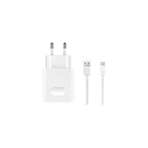 Huawei, caricatore a muro USB C Super Charge, 10000 mAh, Bianco