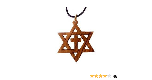 Olive Wood Star of David \u0026 Cross : Home 