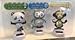 3 Pack of Solar Dancing Characters - Owl, Panda & Monkey