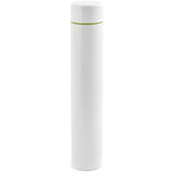 Kikkerland Slim Bottle, White, 8 oz, White