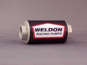 Weldon Racing EFI/Carbuerted Fuel Filter Assembly (-10 Inlet and -10 Outlet w/ 100 Micron Stainless Steel Filter)