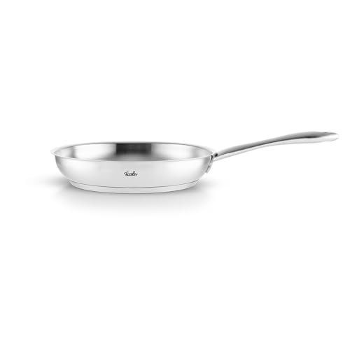 Fissler, Catania Edelstahl-Bratpfanne (Ø 24 cm), unbeschichtet, Thermic-Boden, backofengeeignet bis 230 °C, Induktion