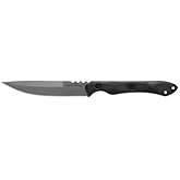 TOPS Knives Rapid Strike Double Edge Knife, 154CM Steel, Kydex Sheath | Made in USA with Grip Jimping, Multi-Position Carry Clip and Tumbled Finish for food prep, hunting, everyday carry and hiking