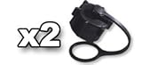 (2) Small Vent Cap for VP Racing Fuels 5 gallon gas jug and possibly other brands 24mm