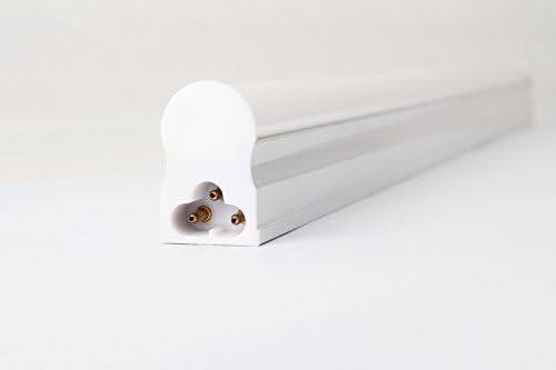 T5 Integrated LED Light Tube 2 ft 10W 4000K Nature White 1000 Lumens Frosted Cover Dual-end Powered CE ROHS Fluorescent Replacement Light Lamp (Pack of 4)