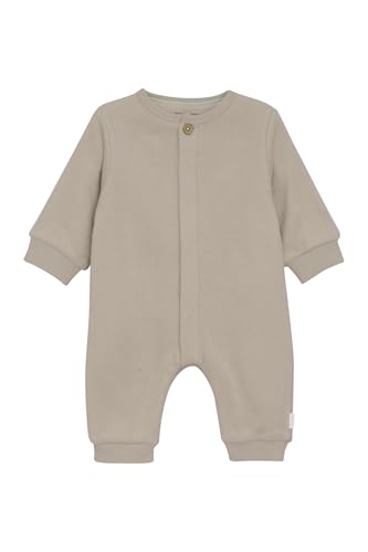 Noppies Baby Playsuit Sessner Long Sleeve Mono, Simply Taupe-N405, 68 Unisex bebé