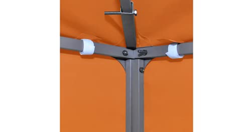 Pavillon-Ersatzdach 310 g/m² Gartenbauten Pavillon-Rahmen Dächer für Pavillions stabil Terracotta-Rot 3x3 m – Bild 4