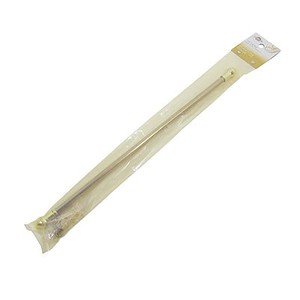 Graber 7/16-Inch Round Cafe Curtain Rod (18 to 28-Inch Width, Brass)