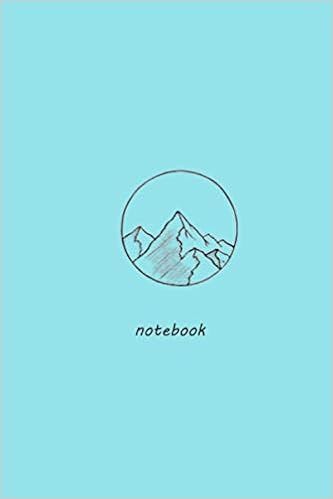 Mountain Notebook Aesthetic Diaris Notebook Colored With Blue Sky Lli Adem Amazon Com Books