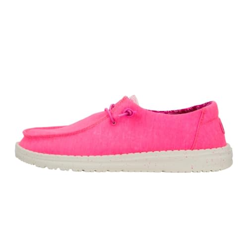 HEYDUDE Women's Wendy Slip On Shoes Neon Pink