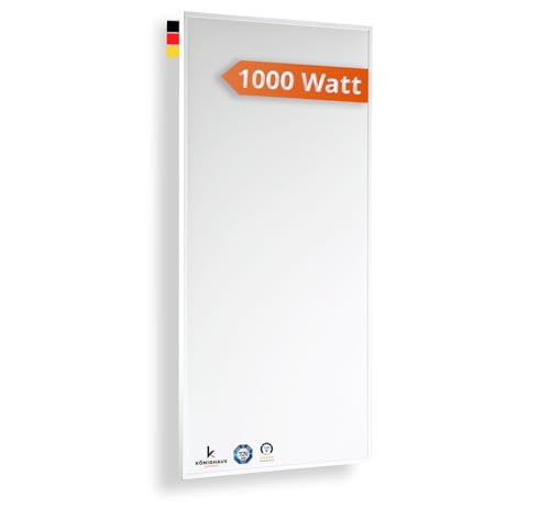 Könighaus Infrarotheizung 1000 W - Wandmontage - 14-26 m²