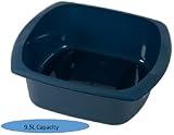 Addis Large Washing Up Bowl 9.5L Ink Blue 380mm x 320mm x 140mm UK Made view 6